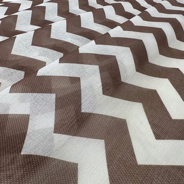 Тюль Зигзаг Мокко