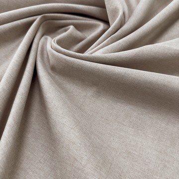 Лён блэкаут серо-бежевый